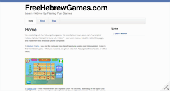 Desktop Screenshot of freehebrewgames.com