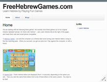 Tablet Screenshot of freehebrewgames.com